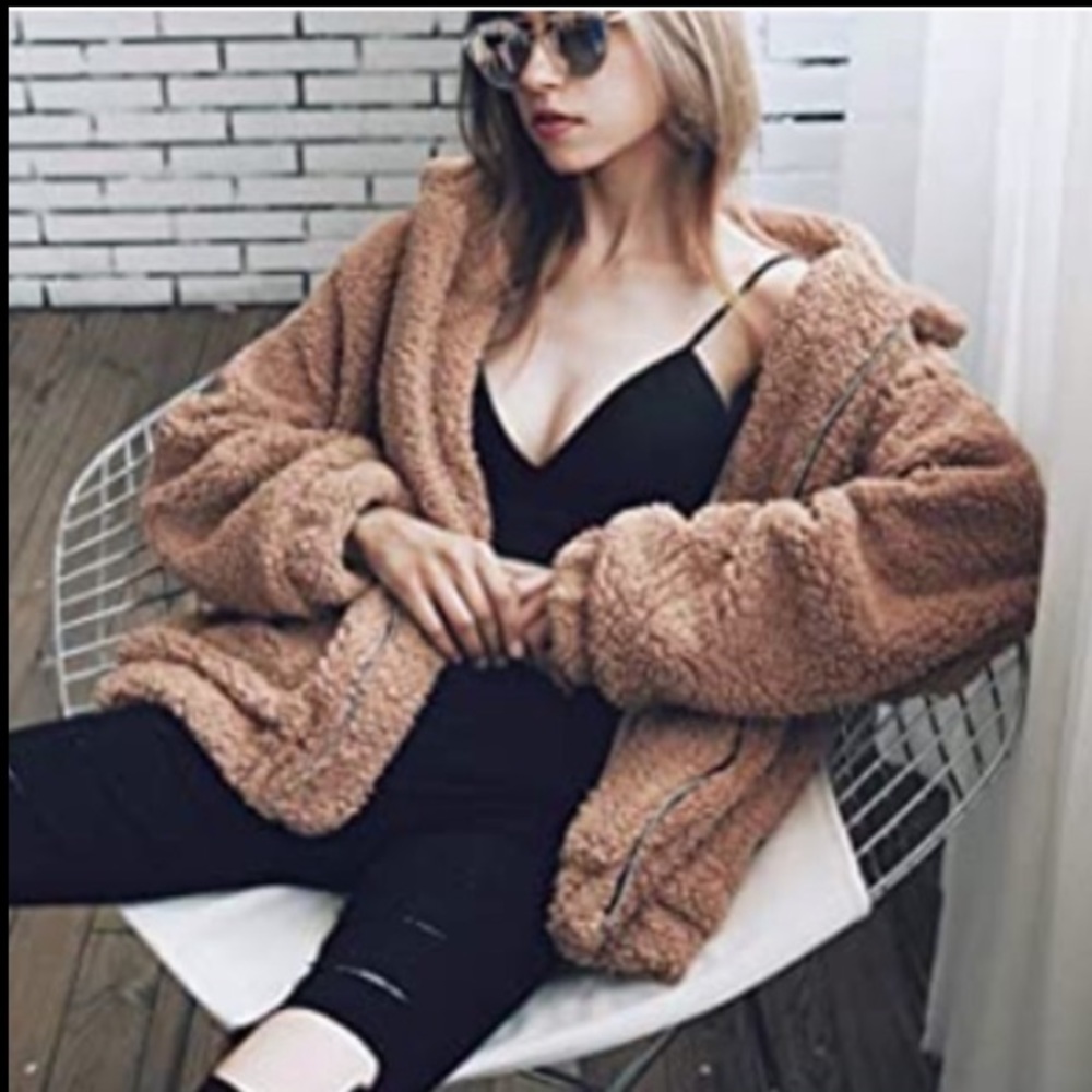 Comeon Women's Faux Fur Jacket